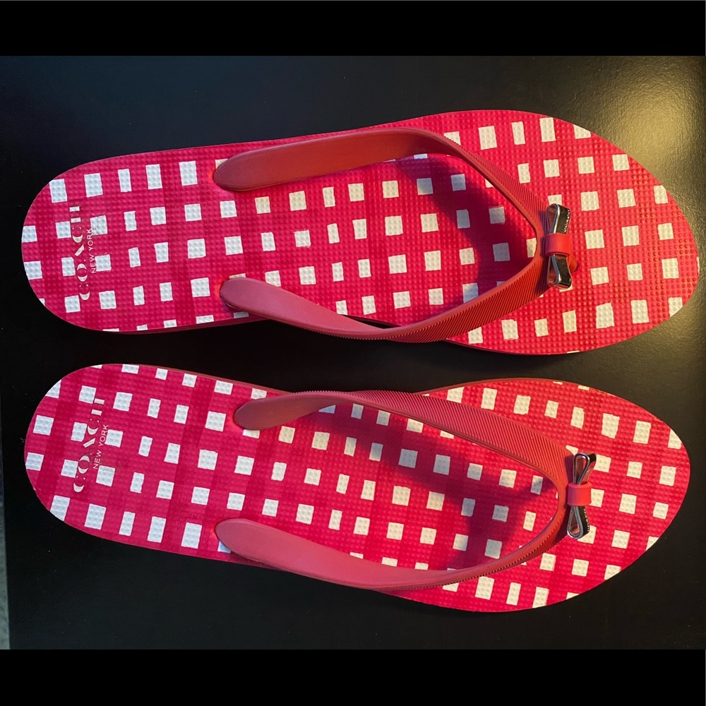 Coach flip flops